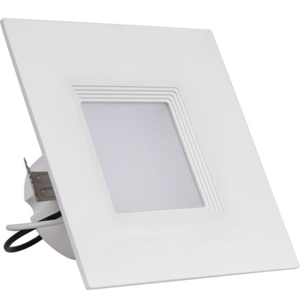 WESTGATE 4" LED SQUARE DOWNLIGHT, CRI90, 9W, 625 LUMENS, DIMMABLE, 3000K, E26 ADAPTER INCLUDED, WET LOC SDL4-BF-50K